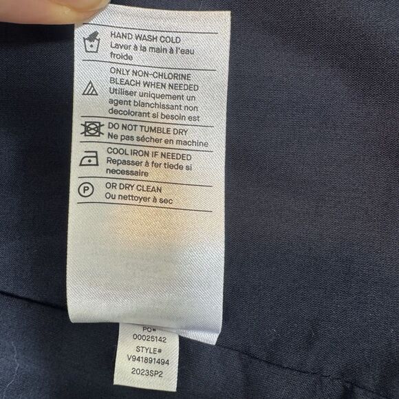 Vince Black Linen Blend Blazer One Button Surgeon Cuff Pockets Women Size 10 EUC - Picture 13 of 13